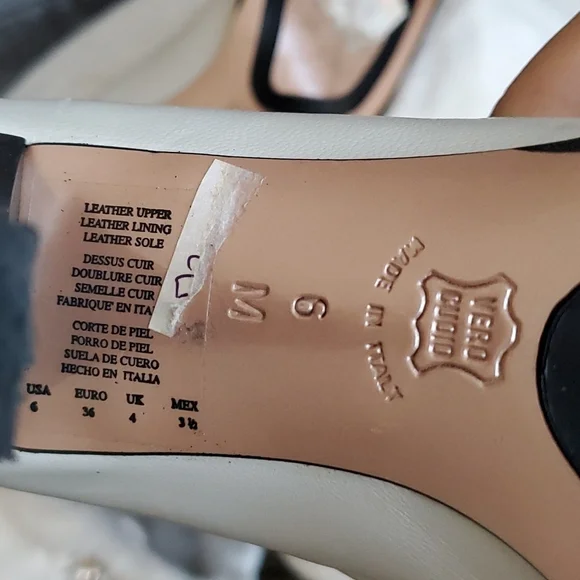 KENNETH COLE NEW YORK IVORY HEELS LEATHER SIZE 6 VINTAGE CLASSIC BLACK WHITE - Picture 10 of 14